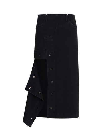 The Half Cut Skirt (Onyx)