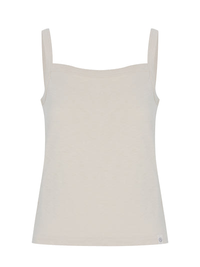 The Slub Square Neck Tank (Oatmeal)