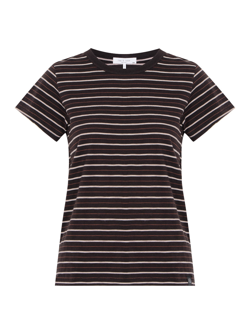 The Slub Stripe Tee (Dark Chocolate)