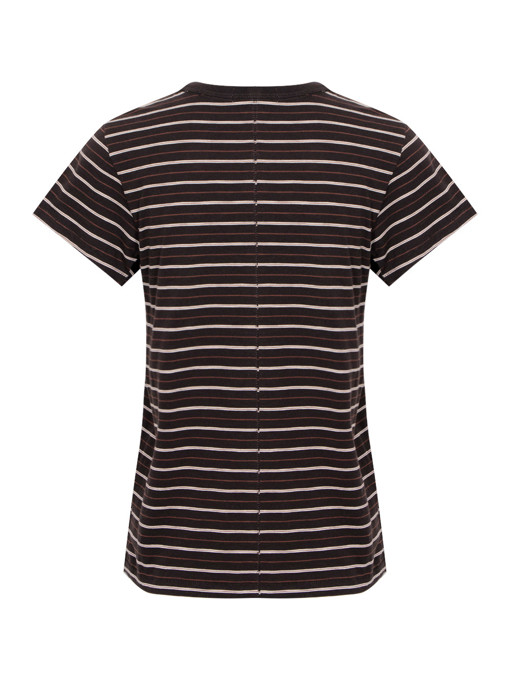 The Slub Stripe Tee (Dark Chocolate)