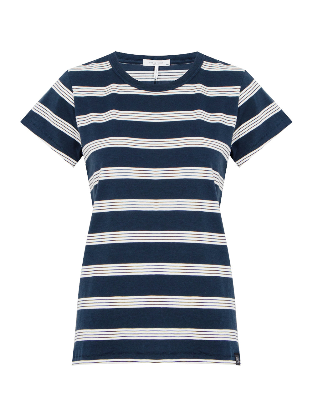 The Slub Stripe Tee (Salute Ivory)