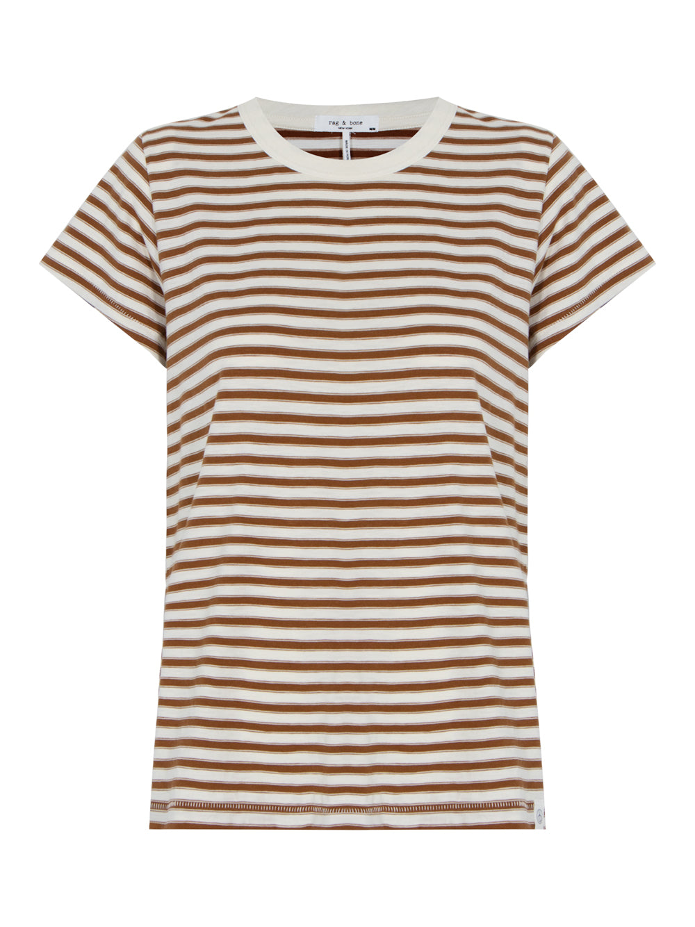 The Slub Stripe Tee (Worn Brown Multi)