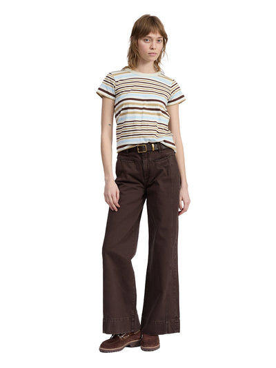 The Slub Striped Tee (Ivory Multi)