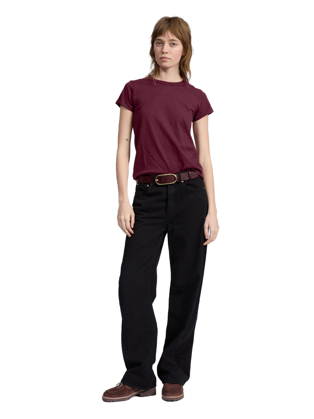 The Slub Tee (Burgundy)