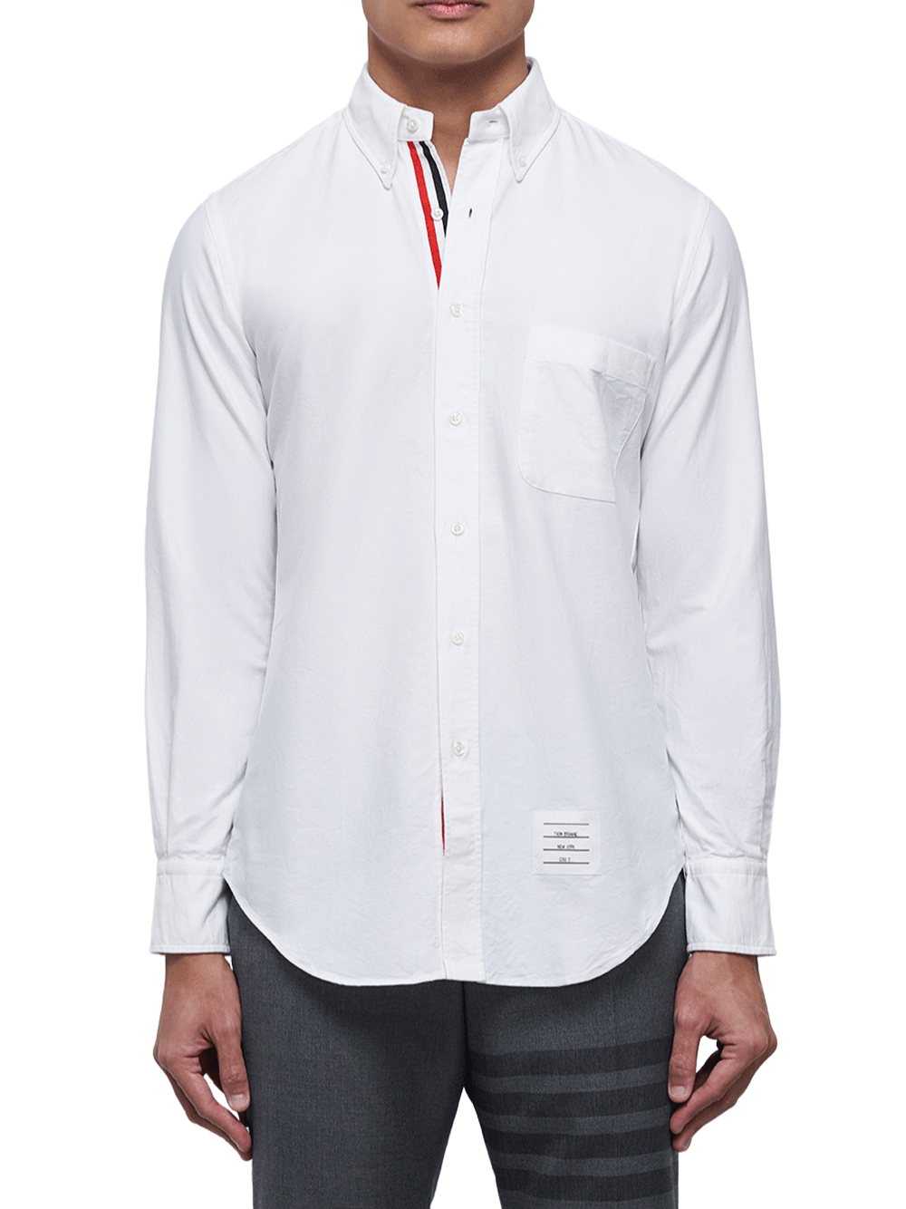    Thom-Browne-Classic-Button-down-Oxford-Shirt-White-2