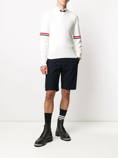     Thom-Browne-Mens-Knit-Pullover-White-2