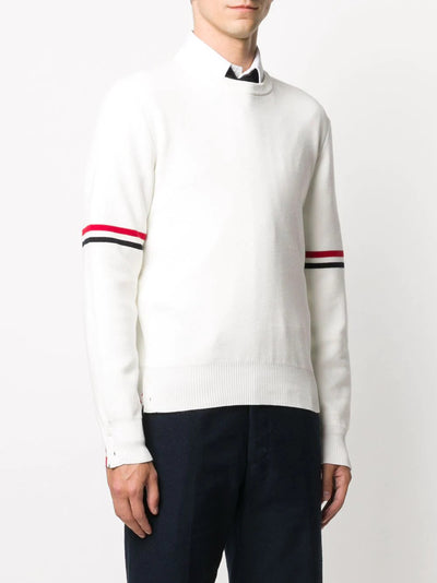       Thom-Browne-Mens-Knit-Pullover-White-3