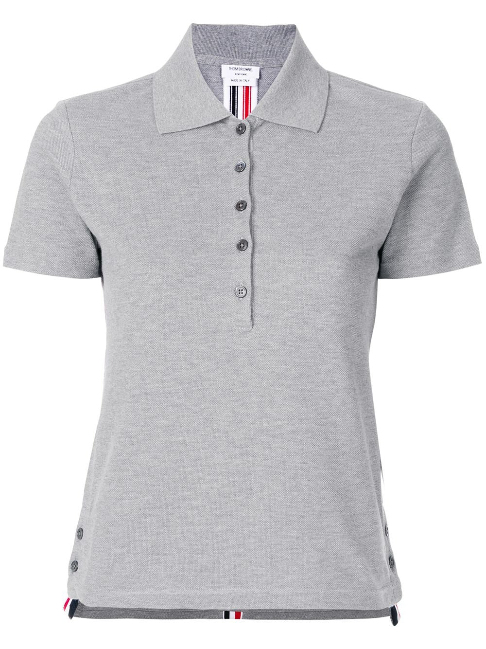 ThomBrowne-ClassicPiqueCenterBackStripeRelaxedFitShortSleevePolo-LightGrey-1