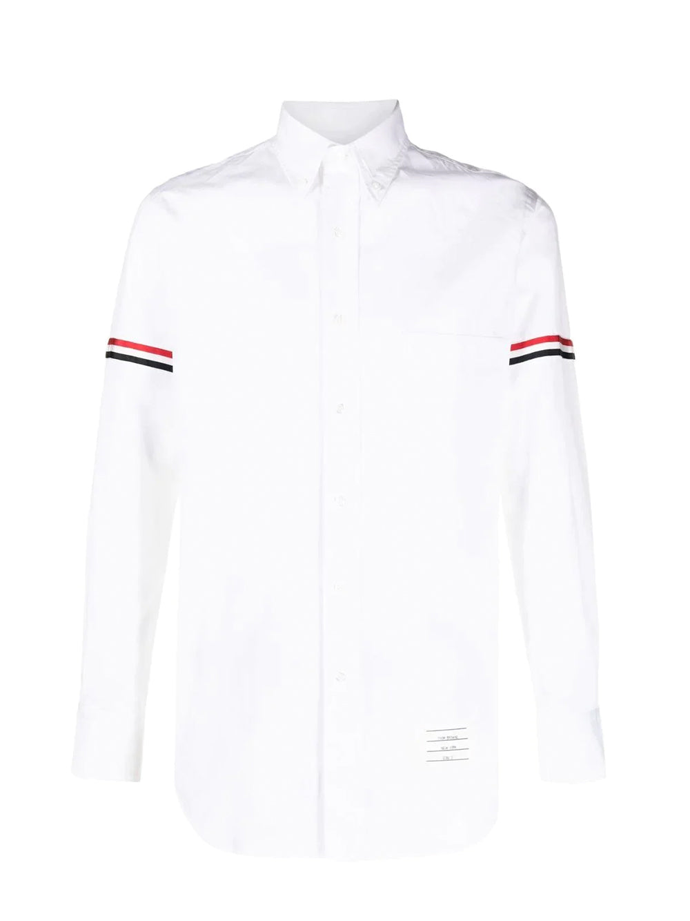 ThomBrowne-ClassicShirtW_RWBGrosgrainArmbandsInPoplin-White-1