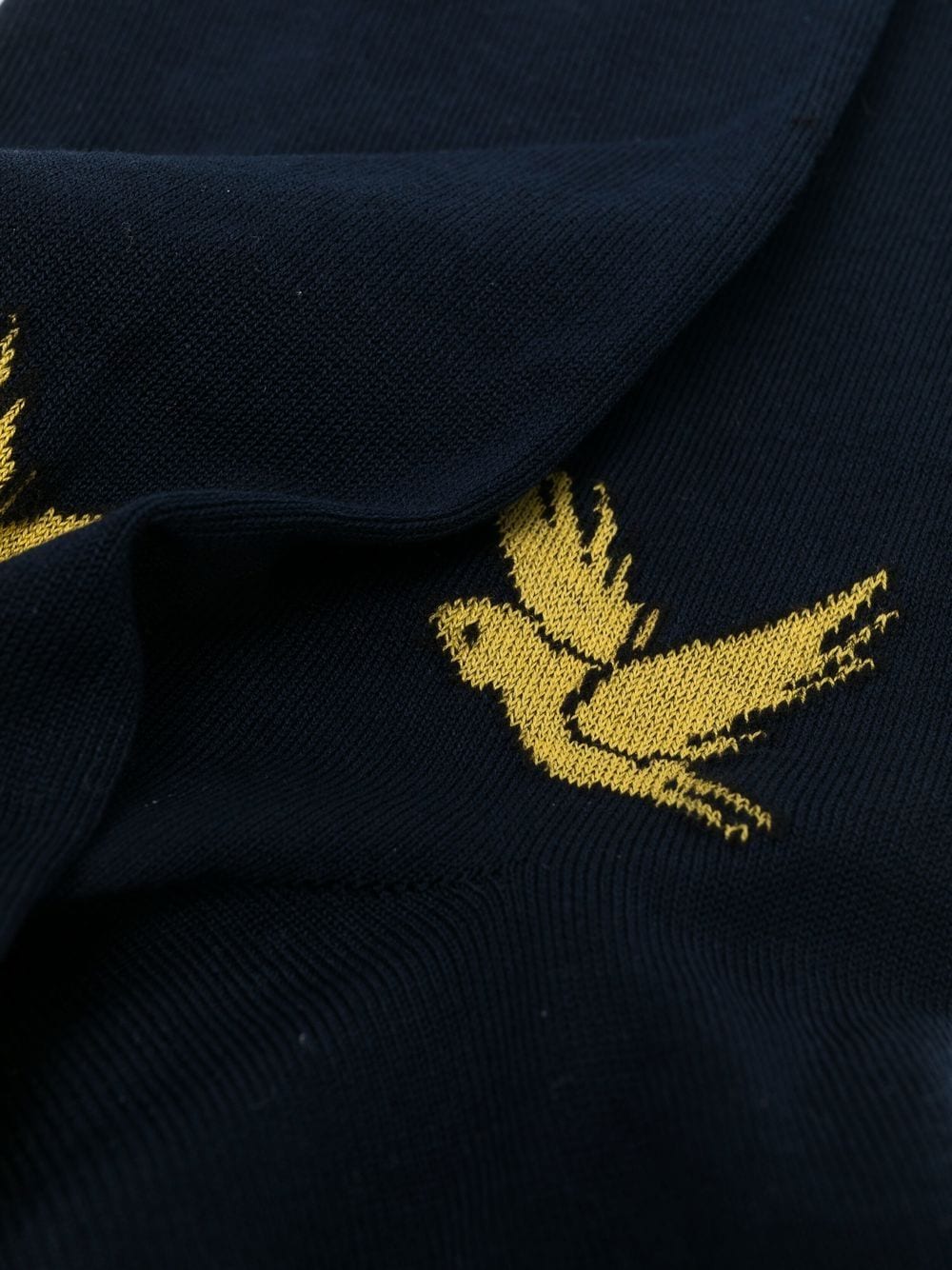 ThomBrowne-CottonBirdsandBeesHalfDropMidCalfSock-Navy-2