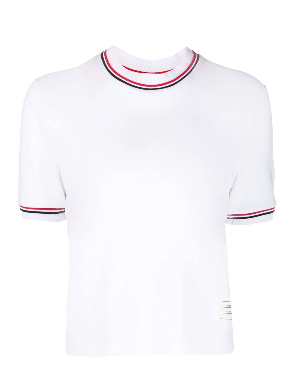 ThomBrowne-CottonMilanoStripeShortSleeveMockNeckTee-White-1