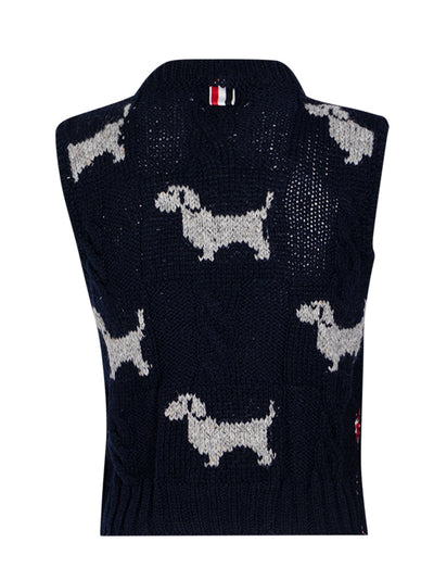 ThomBrowne-DonegalCheckHectorCrewNeckShellTop-Blue-2
