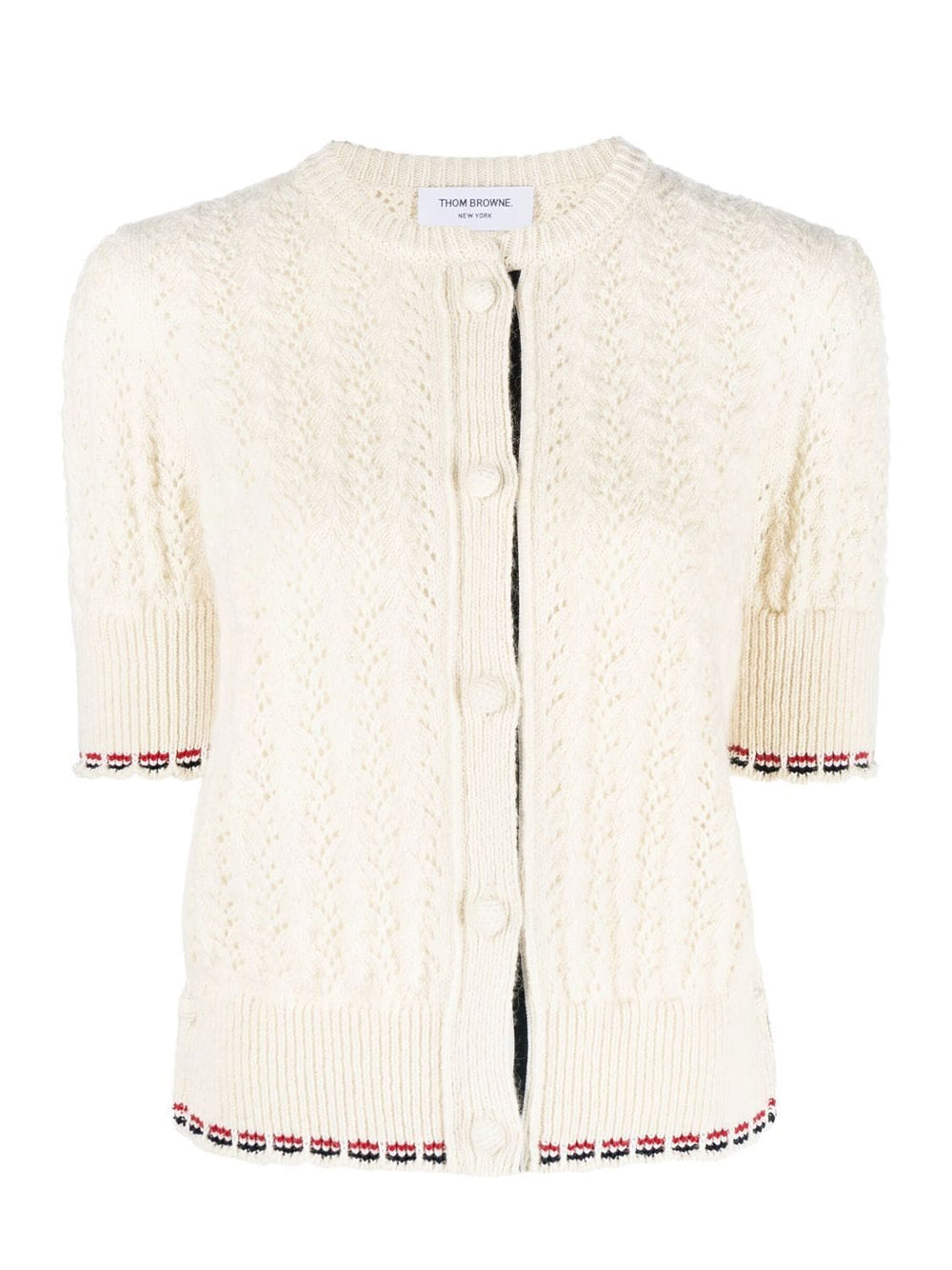 ThomBrowne-DonegalWoolCablePointelleStripeShortSleeveCardigan-White-1