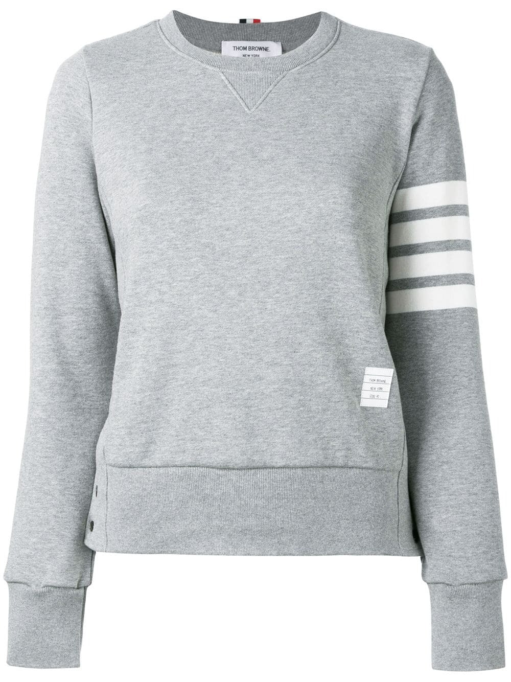 ThomBrowne-LoopbackJerseyKnitEngineered4-BarStripeCrewNeckPullover-LightGrey-1