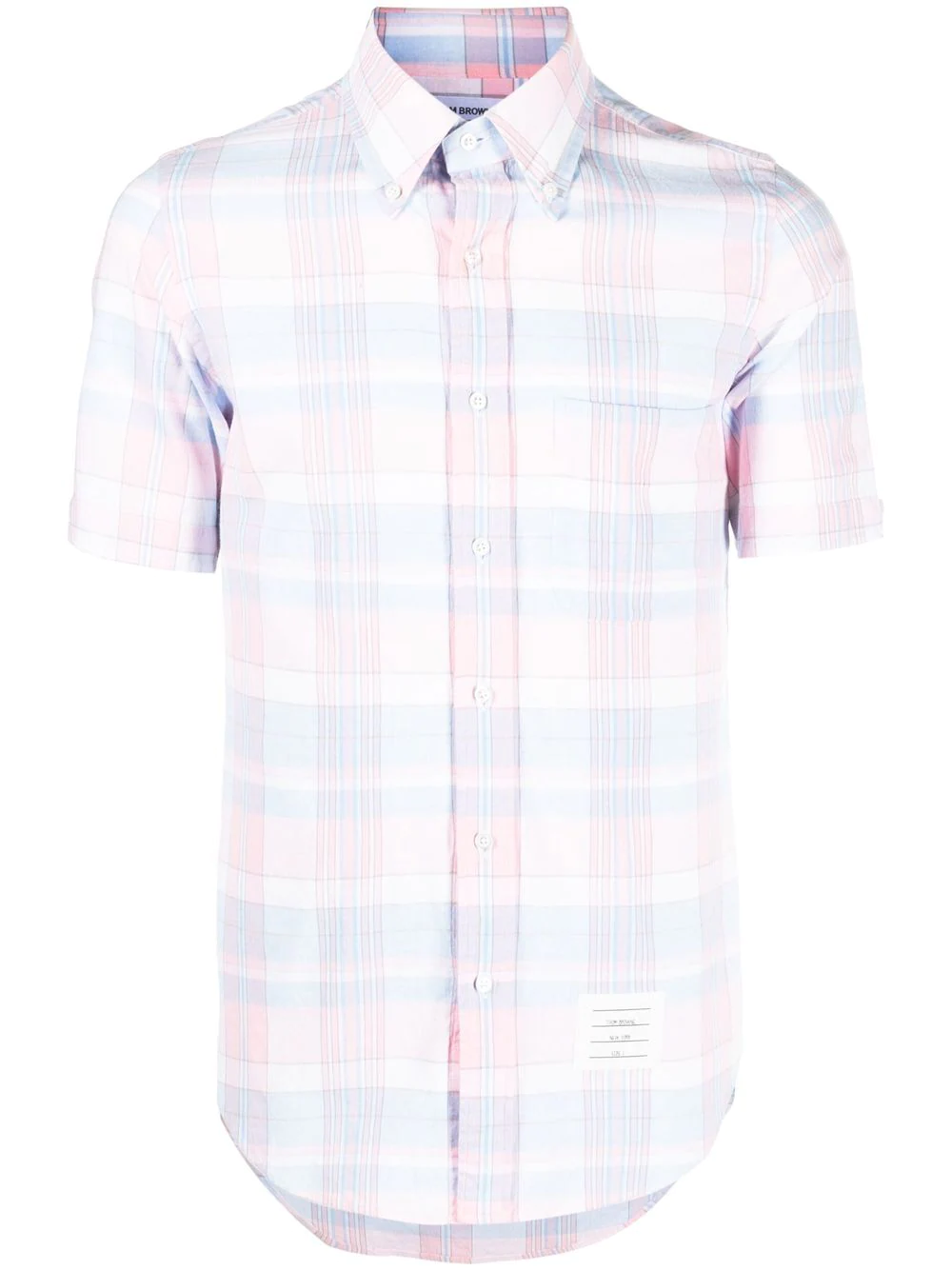 ThomBrowne-MadrasCottonStraightFitShortSleeveShirt-LightPink-1