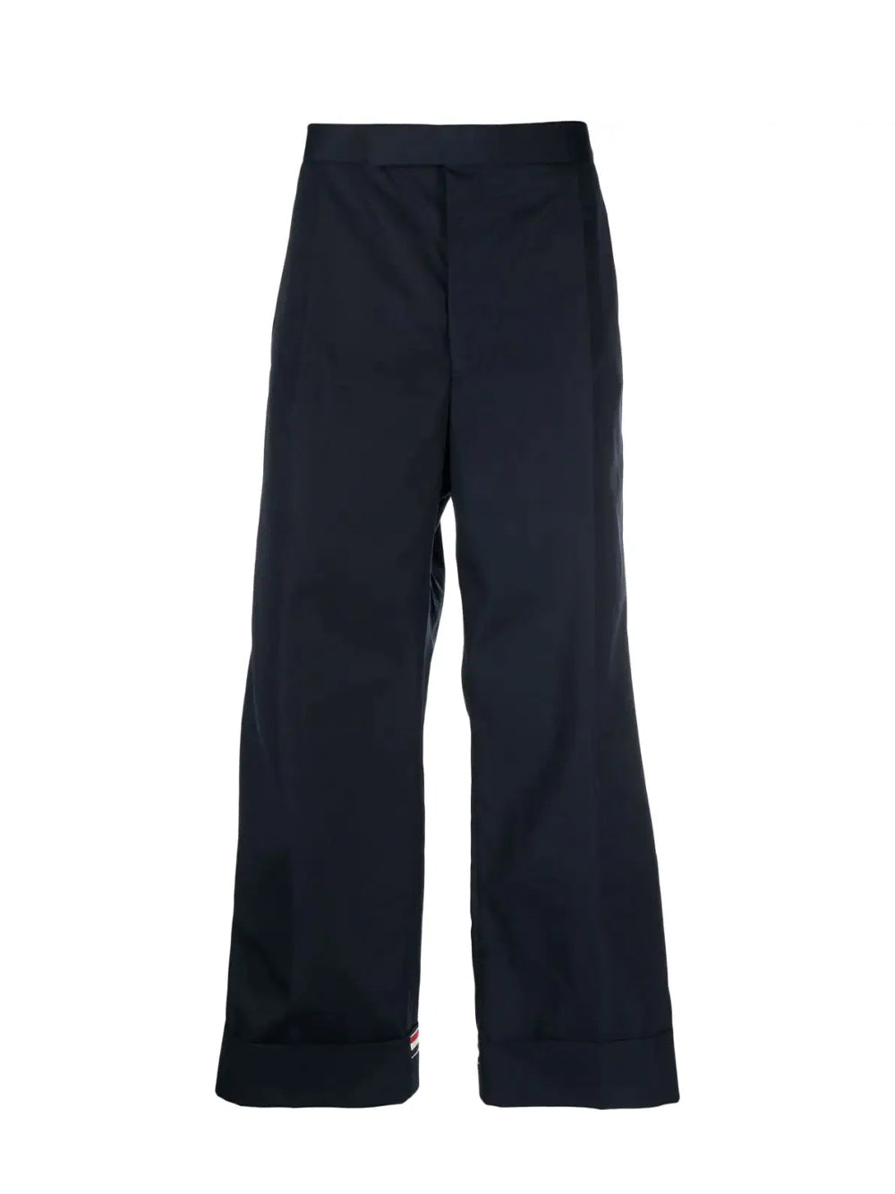 Navy Super 120S Wool Twill Trouser (Navy)