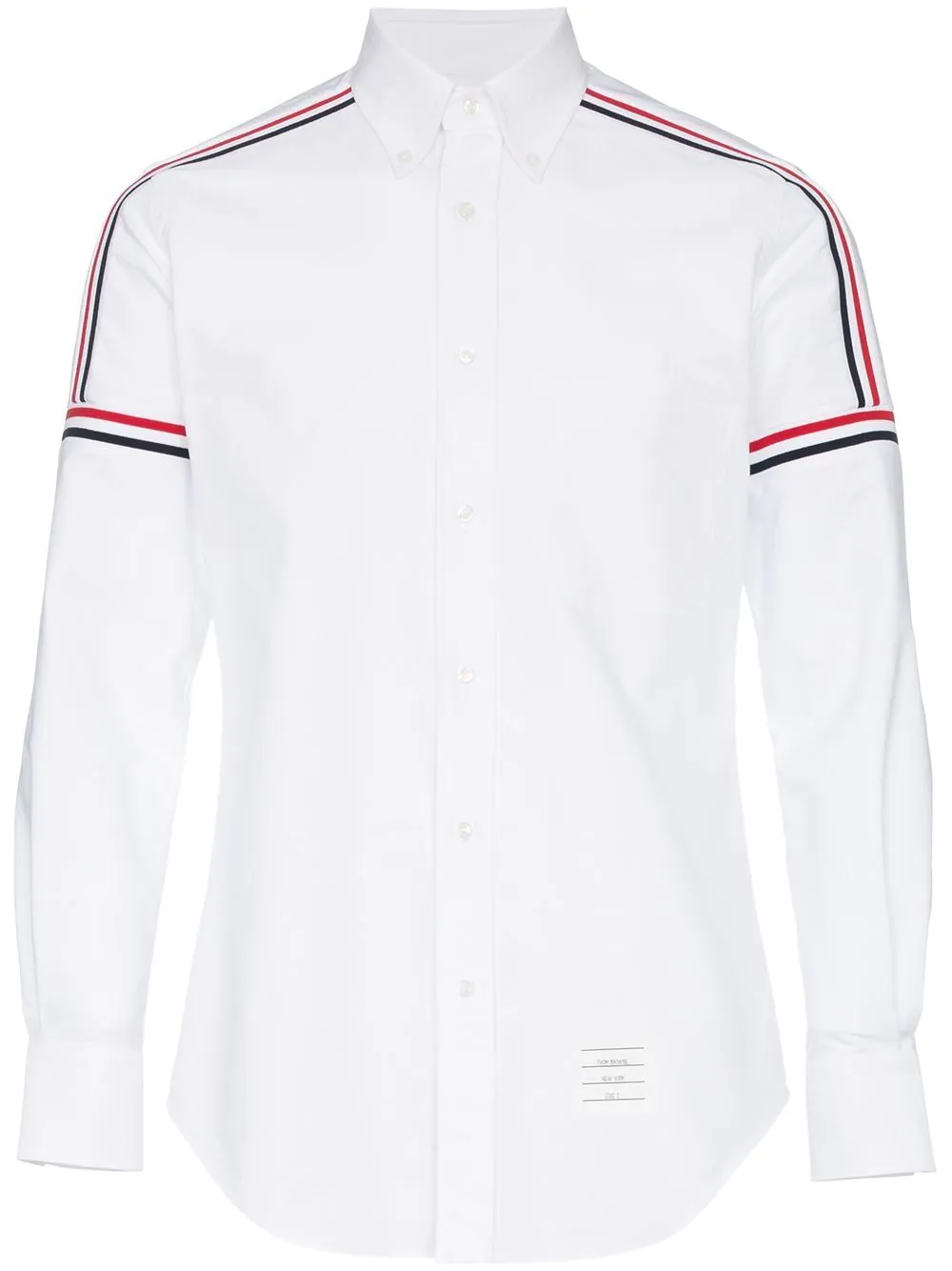 ThomBrowne-RWBElasticStripeOxfordShirt-White-1