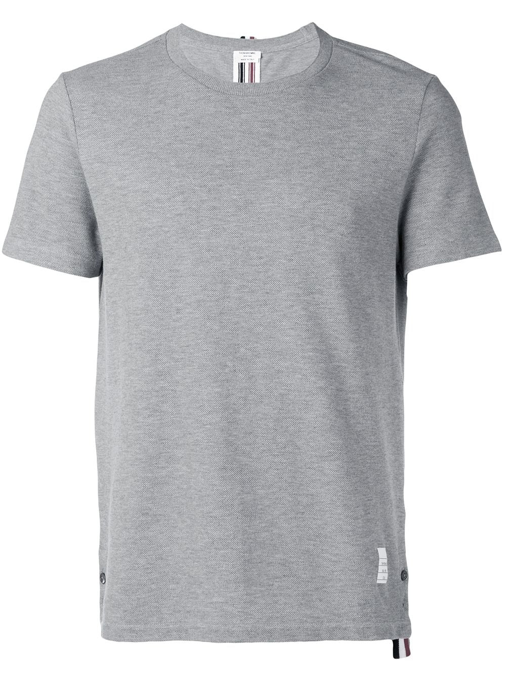 ThomBrowne-RelaxedFitShortSleeveTeeW_Center-BackRWEStripeInClassicPique-LightGrey-1