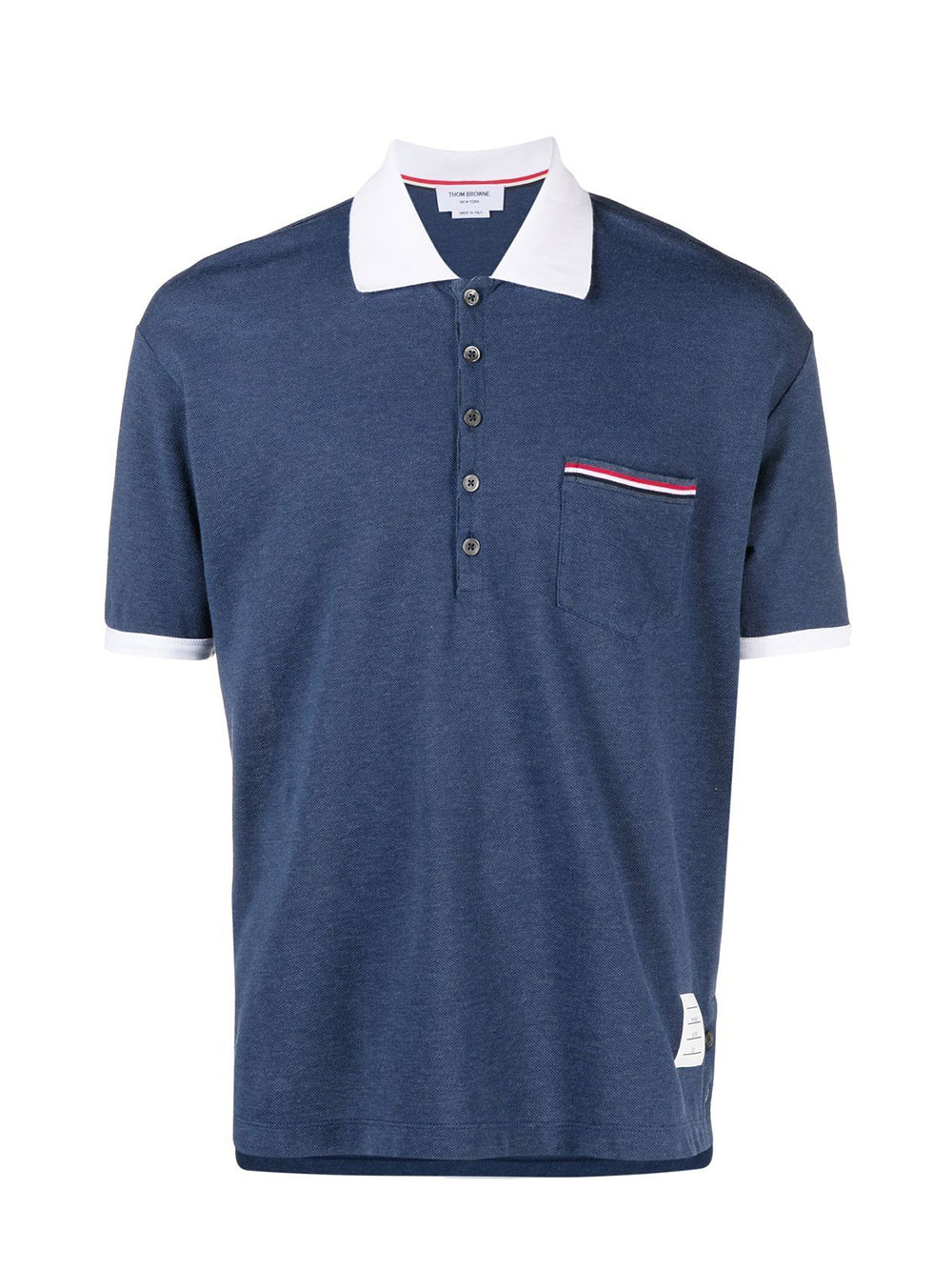 ThomBrowne-SolidFinePiqueOversizedShortSleevePolo-DarkBlue-1
