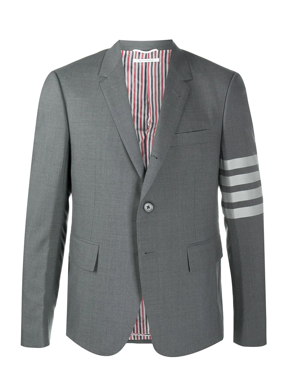 Wool 4-Bar Classic Sport Coat (Medium Grey)