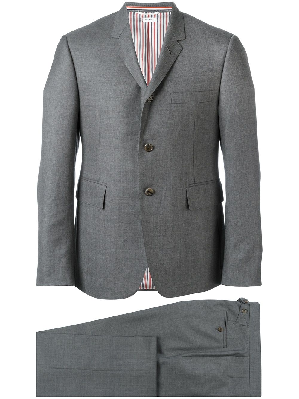 Classic Suit - Fit 1 - W/ Tie In Super 120’S Twill Med Grey
