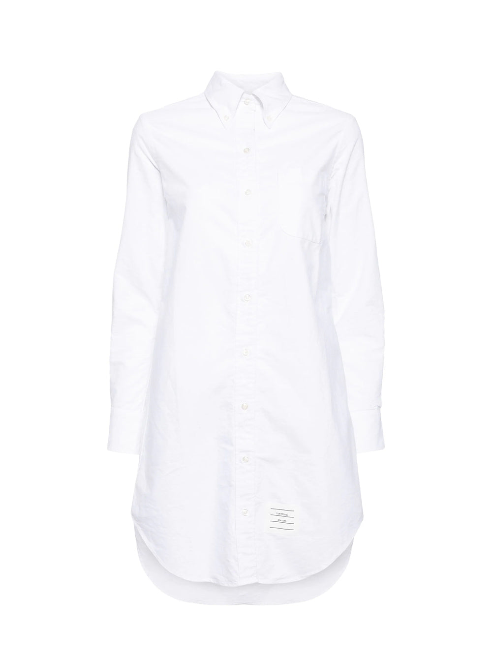 Poplin Mini Shirtdress (White)