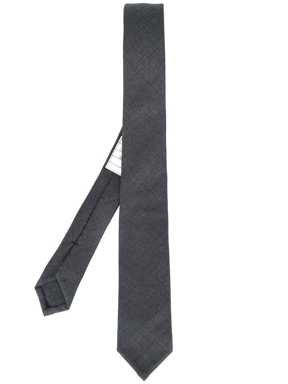 Tie W/ Rwb Jacquard In Super 120’S Twill Dark Grey