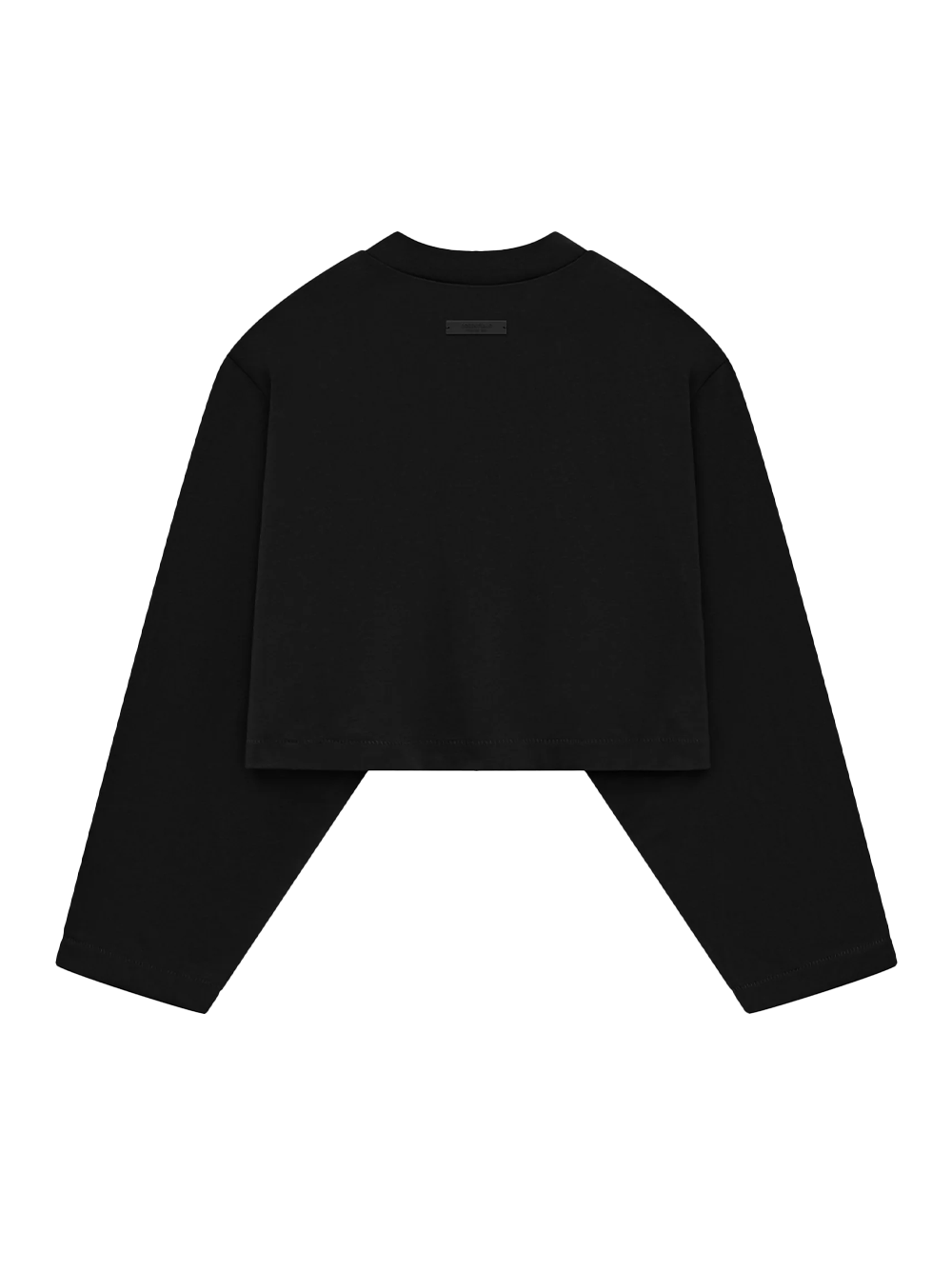 Tri-Blend Cropped Longsleeve Shirt (Black)