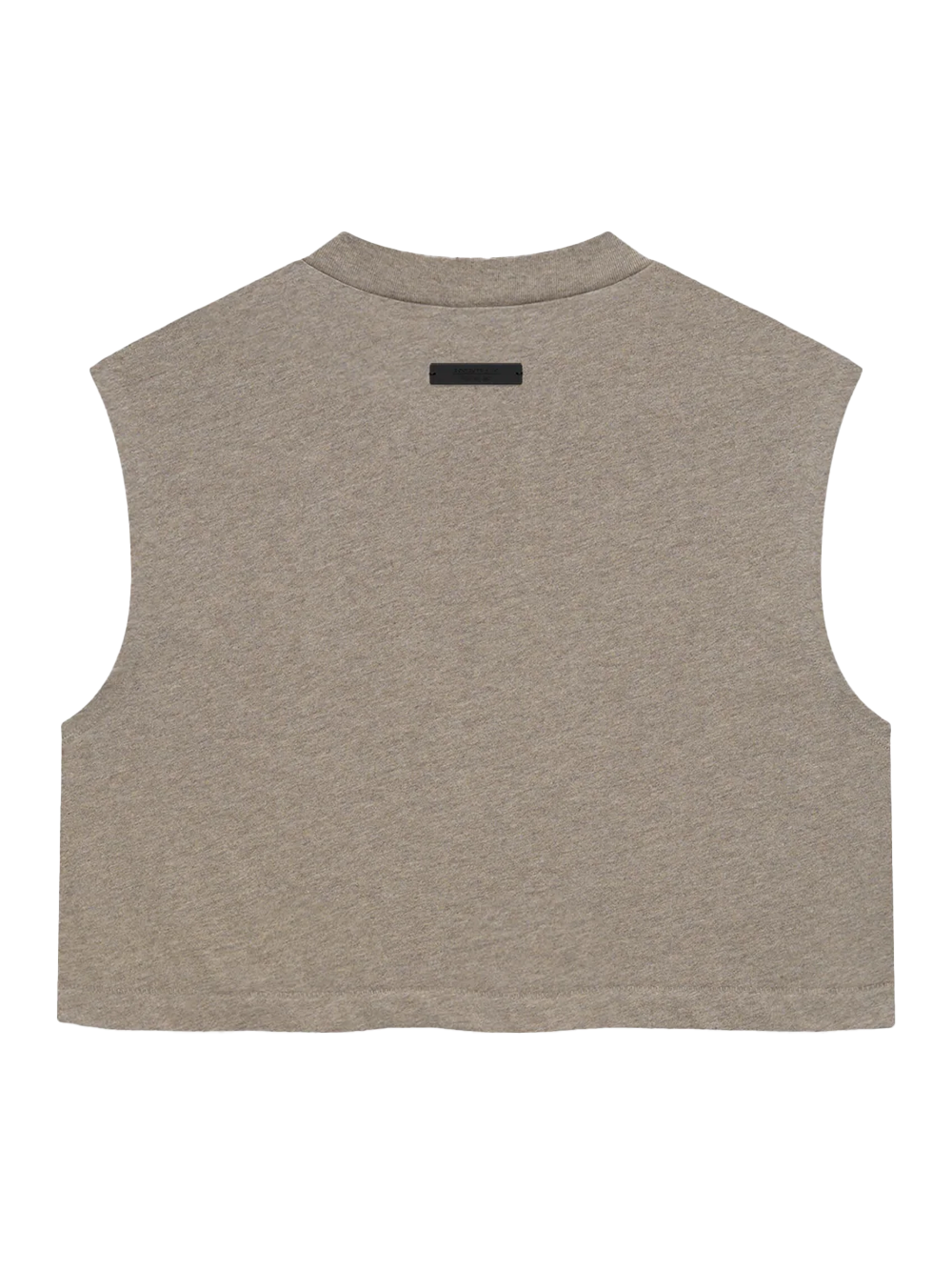 Tri-Blend Cropped Muscle Tee (Heather Gray)