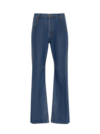 Tripot Coated Flare Jeans (M.Blue)