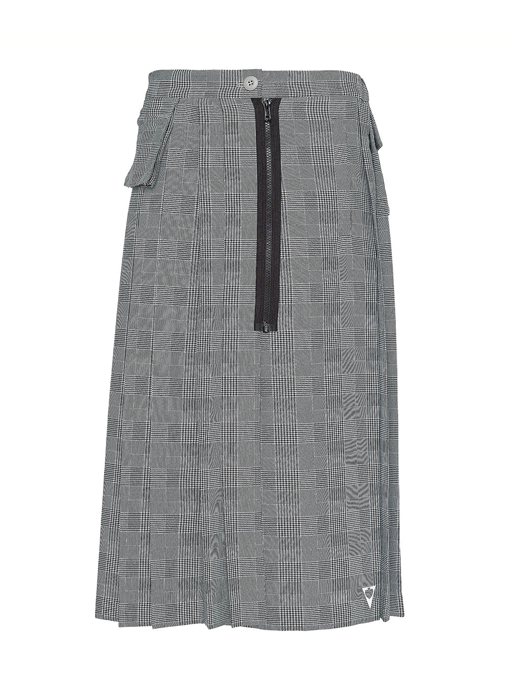 Tropical Check Cargo Kilt Skirt (Wales Check)