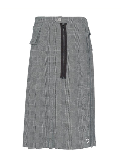 Tropical Check Cargo Kilt Skirt (Wales Check)