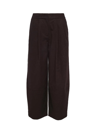 Tumbled Cotton Pants (Black)