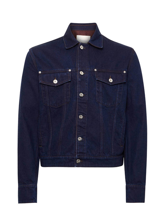 Turn Up Cuff Jacket (Blue / Red)