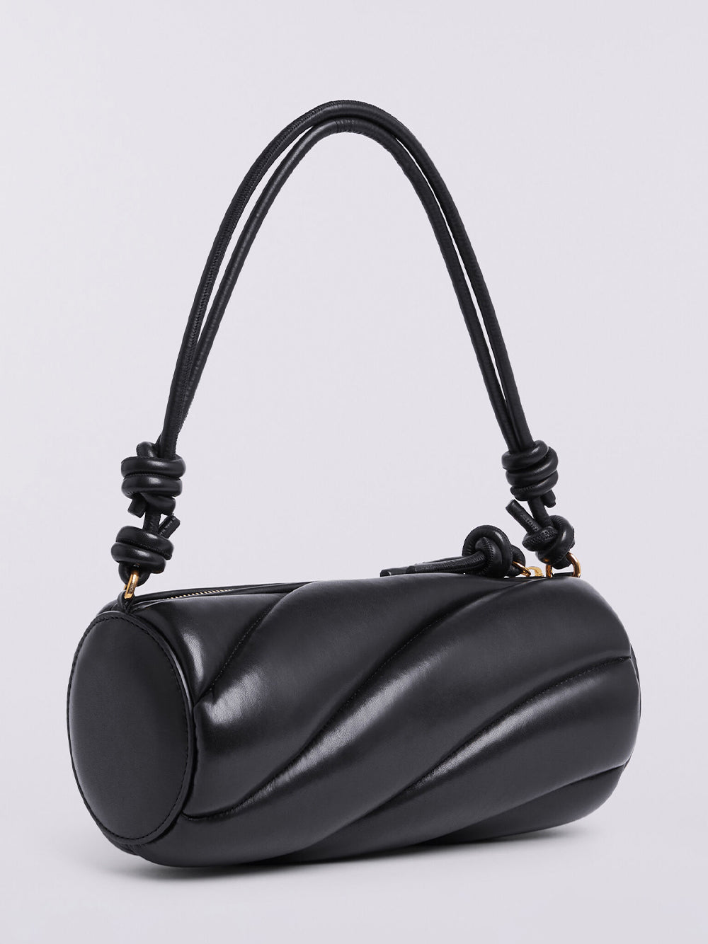 Black Leather Mella Bag (Black)
