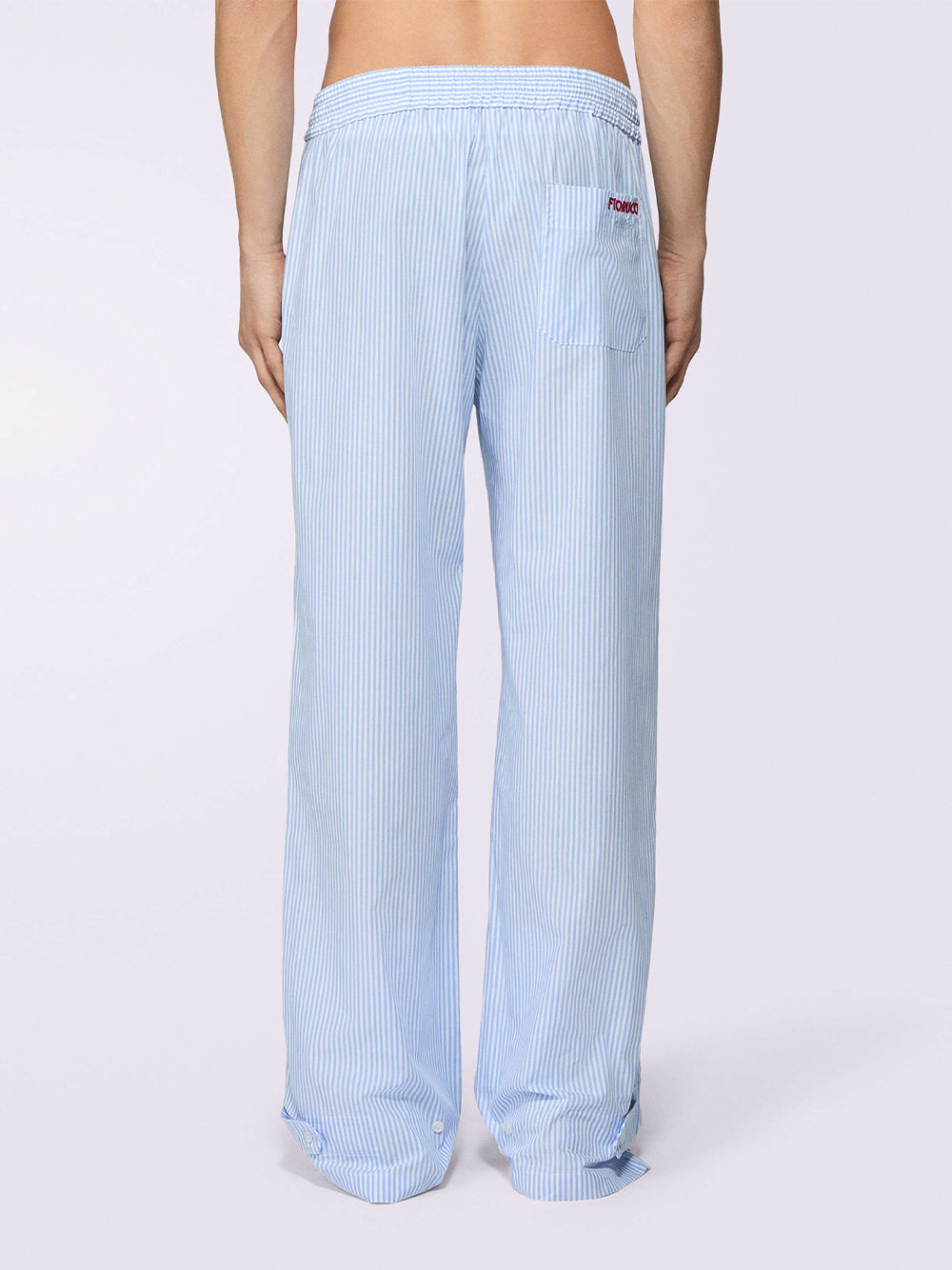 Unisex Logo Stripe Trousers (Blue)