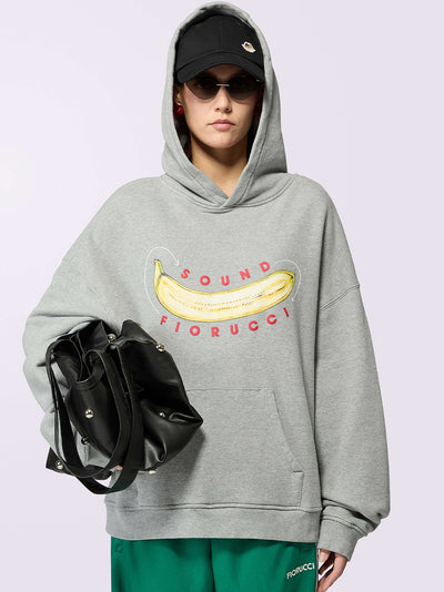 Unisex Banana Sound Hoodie (Grey)