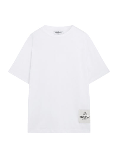 Unisex Logo Patch T-Shirt (White)