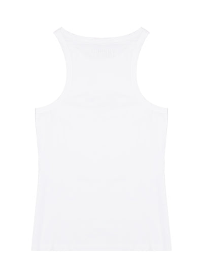 Oval Logo Tank Top (White)