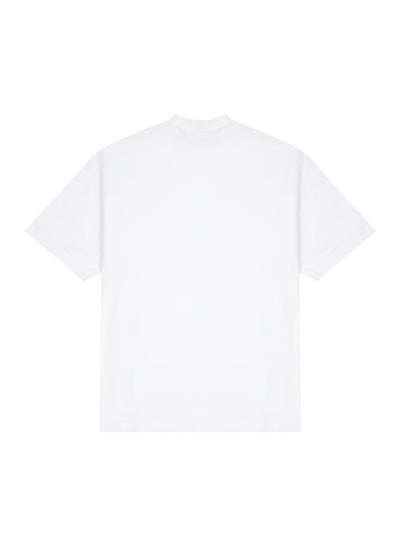 Merged Double Oversized T-Shirt (White)