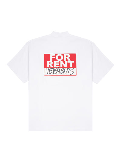 For Rent Oversized T- Shirt (White)