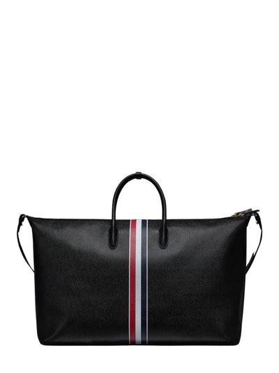 Pebble Grain Duffle Bag Black