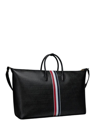 Pebble Grain Duffle Bag Black