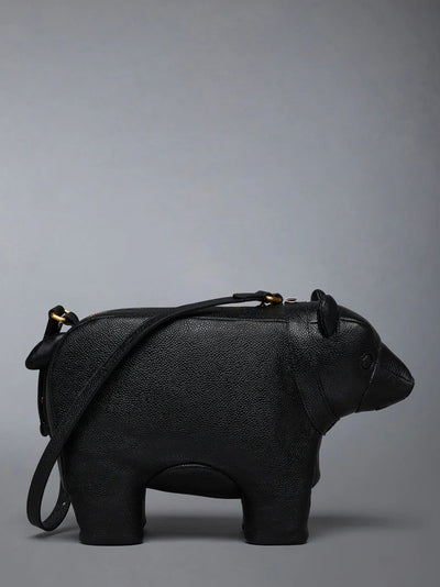 Pebble Grain Bear Baguette Black
