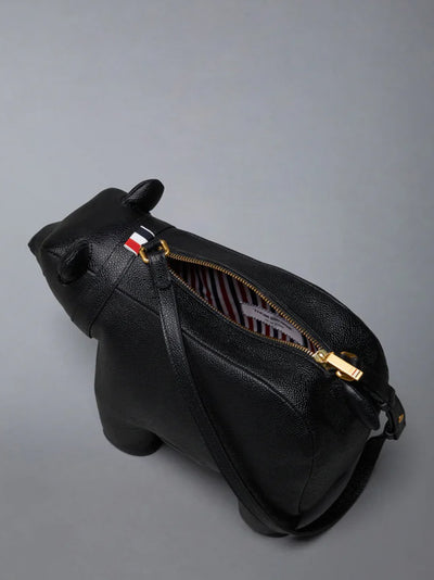 Pebble Grain Bear Baguette Black