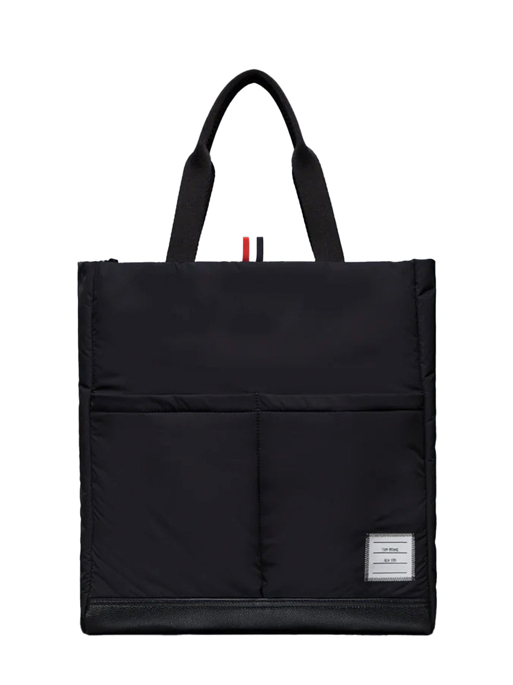 Poly Twill Pocket Tote Black