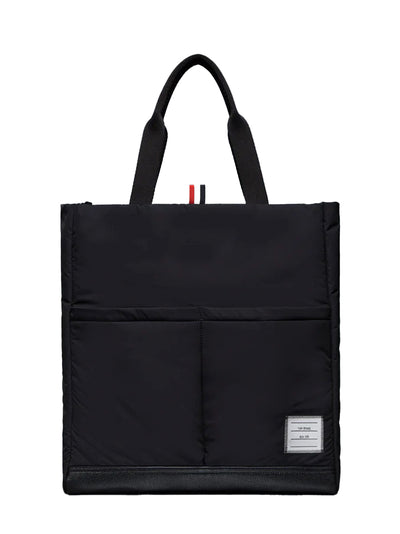 Poly Twill Pocket Tote Black