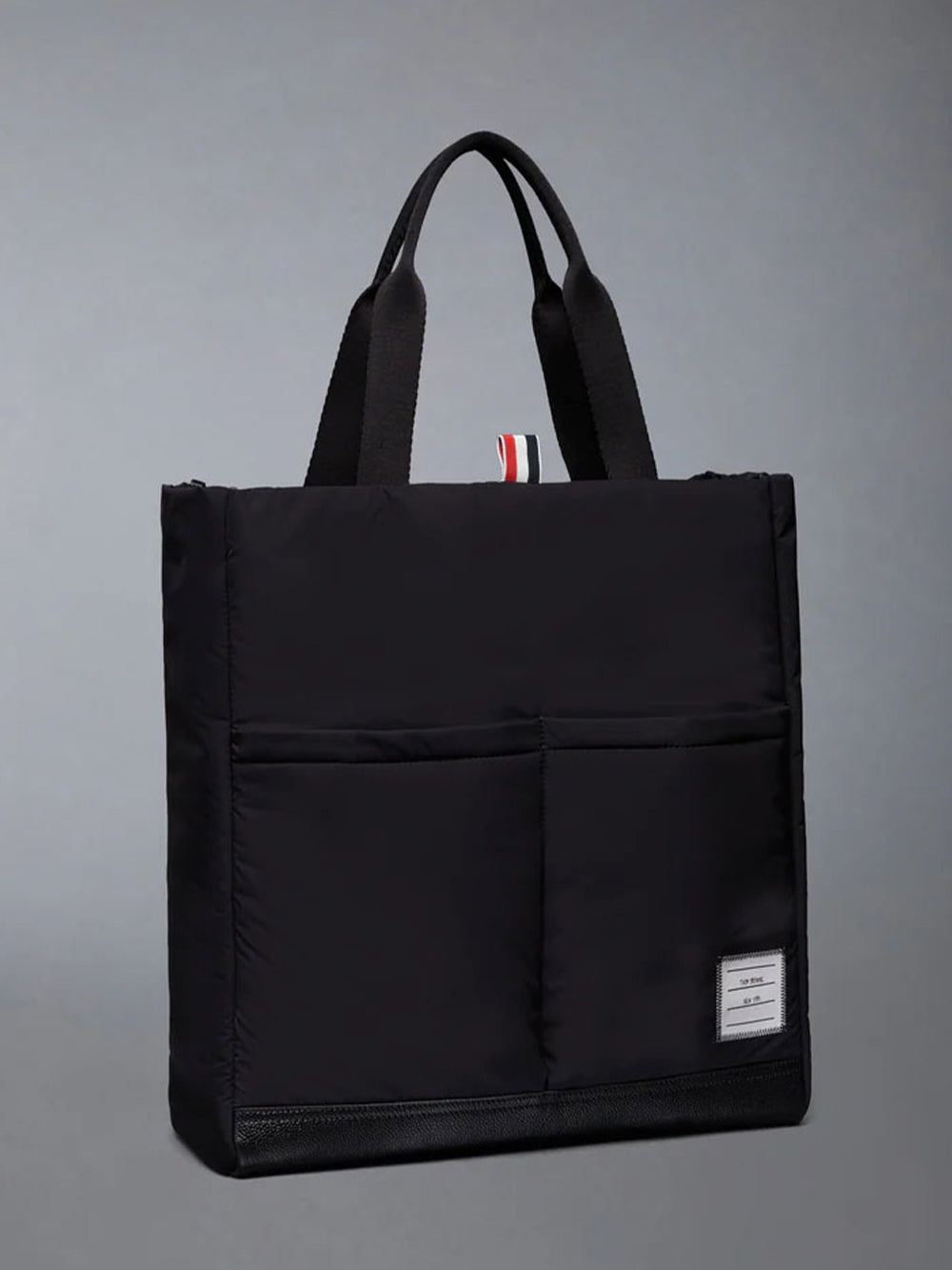 Poly Twill Pocket Tote Black