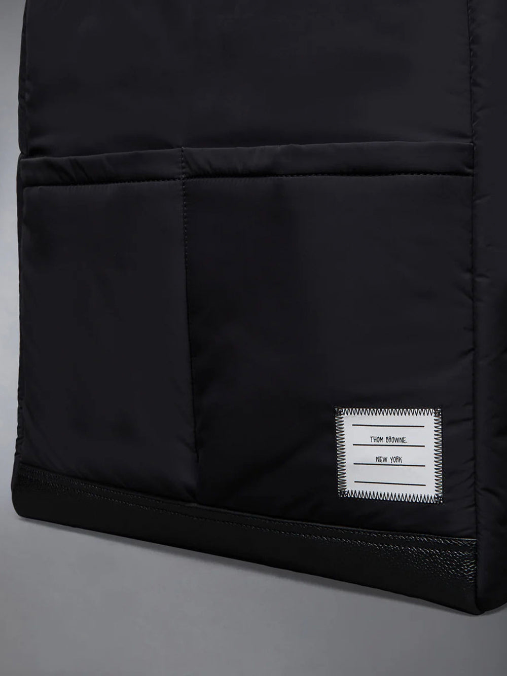Poly Twill Pocket Tote Black