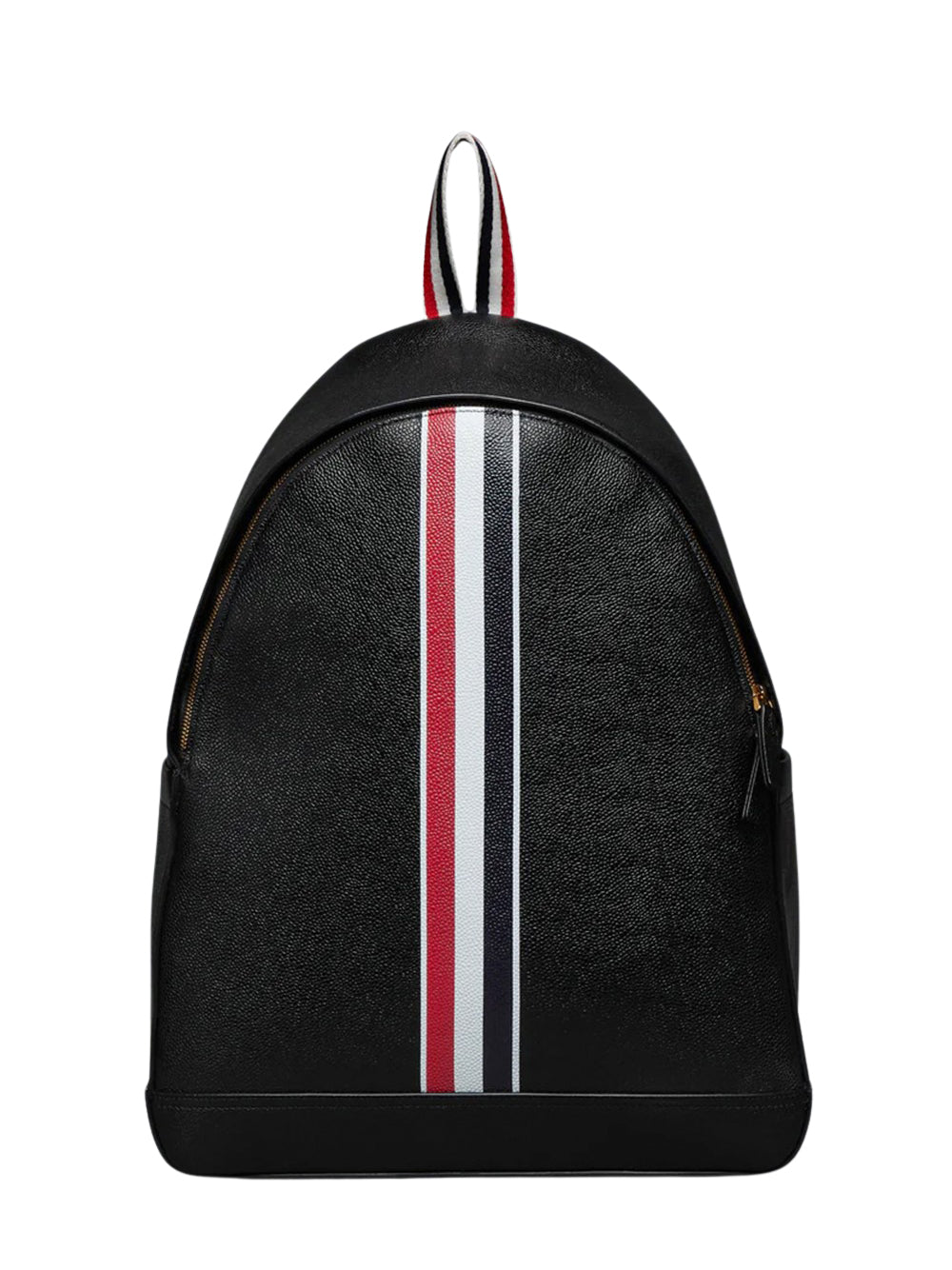 Pebble Grain Rwb Stripe Backpack Black